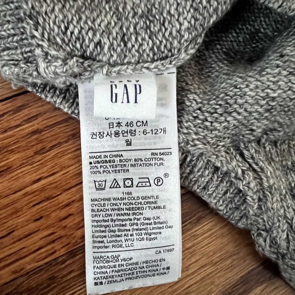 Gap Knit Pom Pom Hat, 6-12 months